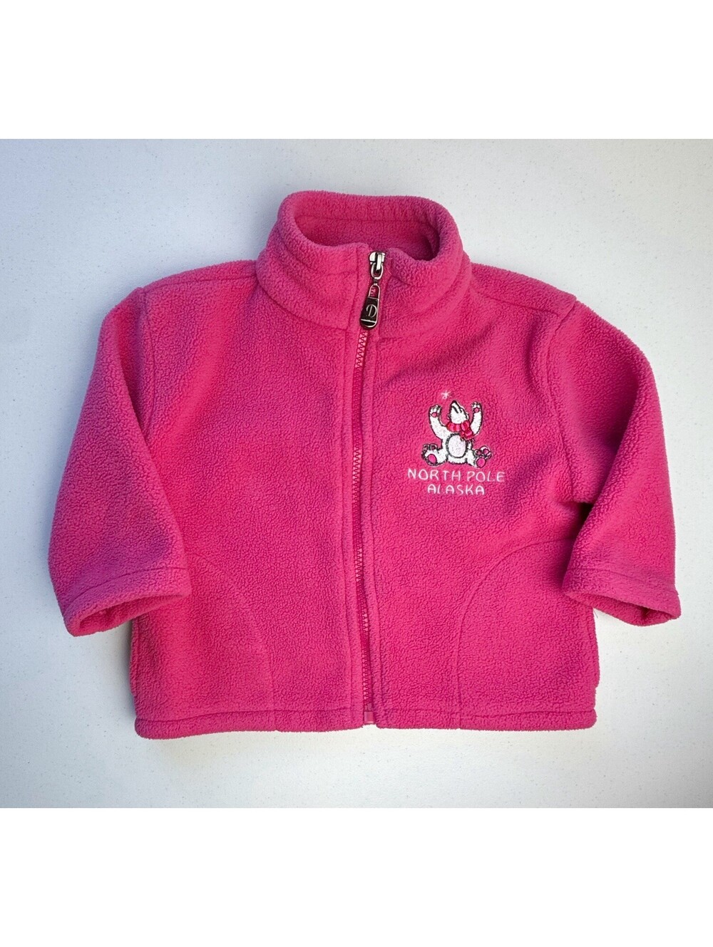 Crazy Apparel North Pole/ Polar Bear Fleece Zip Up Sweater 18 Months